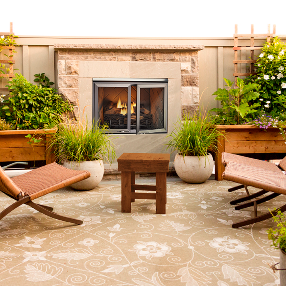 Majestic Vesper 42 Inch Outdoor Vent Free Gas Fireplace - VOFB42 Majestic Vesper 42 Inch Outdoor Vent Free Gas Fireplace - VOFB42