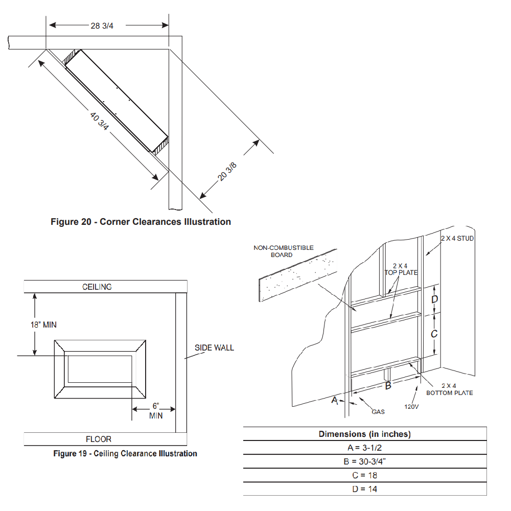 Empire Boulevard Slim 30 Linear Vent Free Gas Fireplace - VFSL30FP