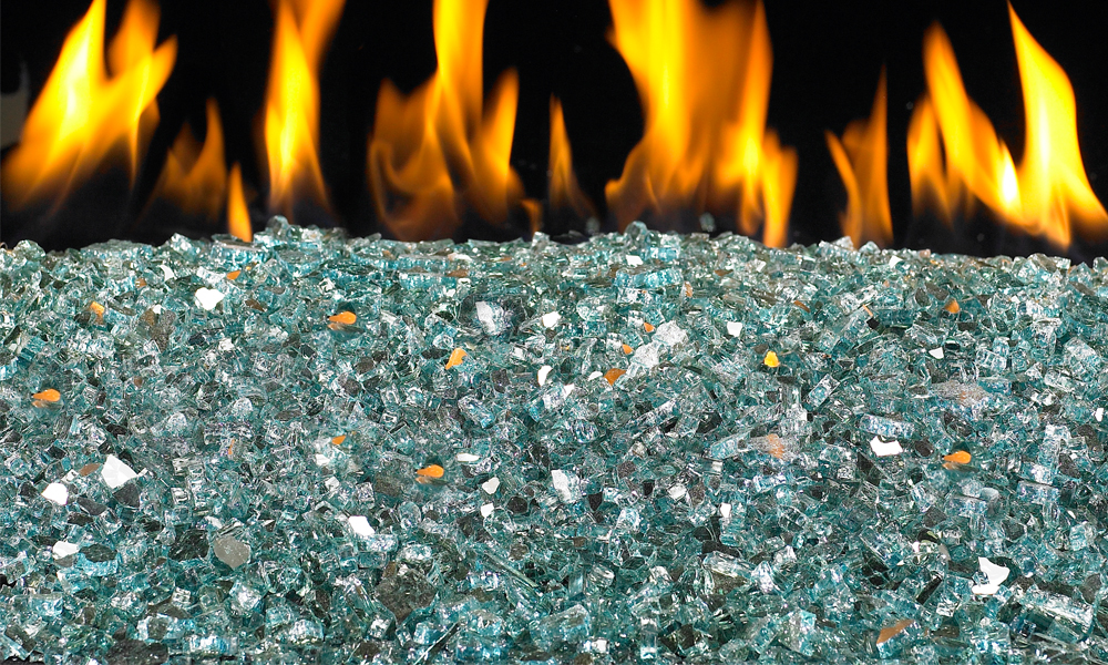 RealFyre 18 Inch See-Thru Vented Glass Burner with Electronic Valve - G45-2-GL-18-02