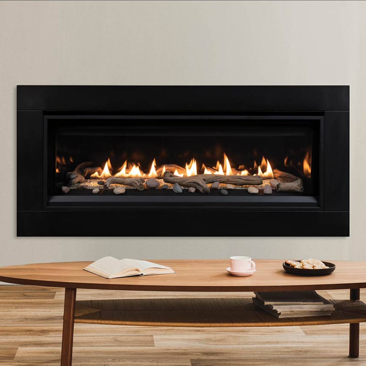 Superior 55 Inch Pro Series Contemporary Linear Direct Vent Gas Fireplace - DRL3555TEN