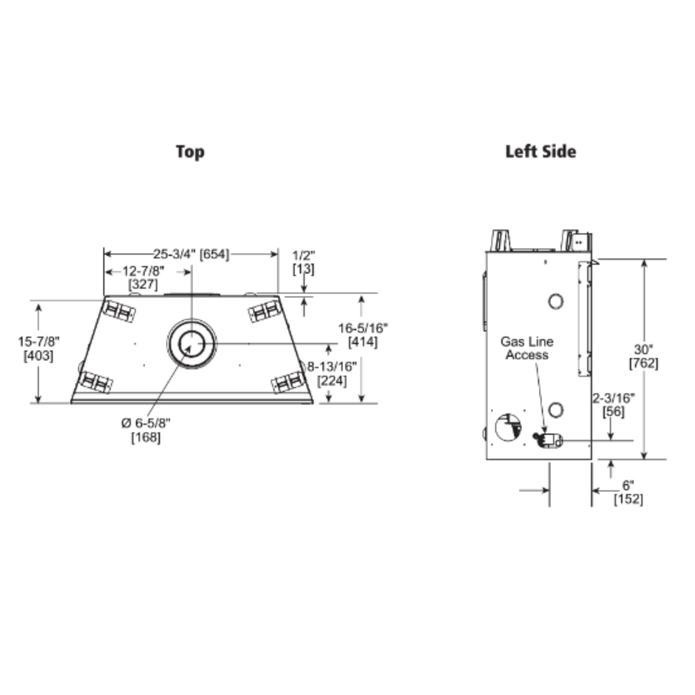 Majestic 32 Inch Direct Vent Traditional Gas Fireplace - MDV3732