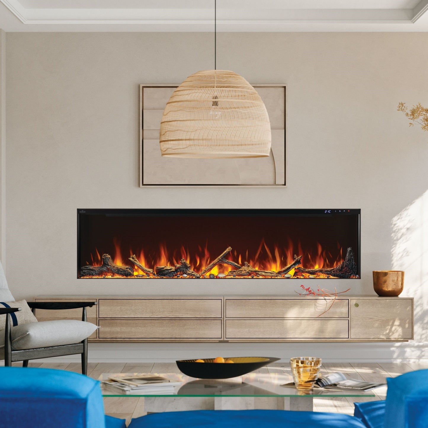 Napoleon Astound 74 Inch FlexMount Electric Fireplace - NEFL74AB