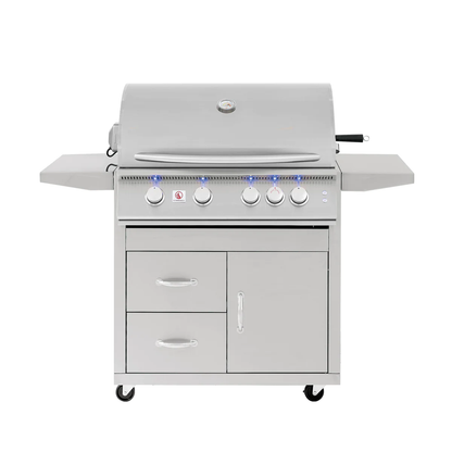 Summerset Sizzler Pro Series 32 Inch Built-In Gas Grill - SIZPRO32-NG