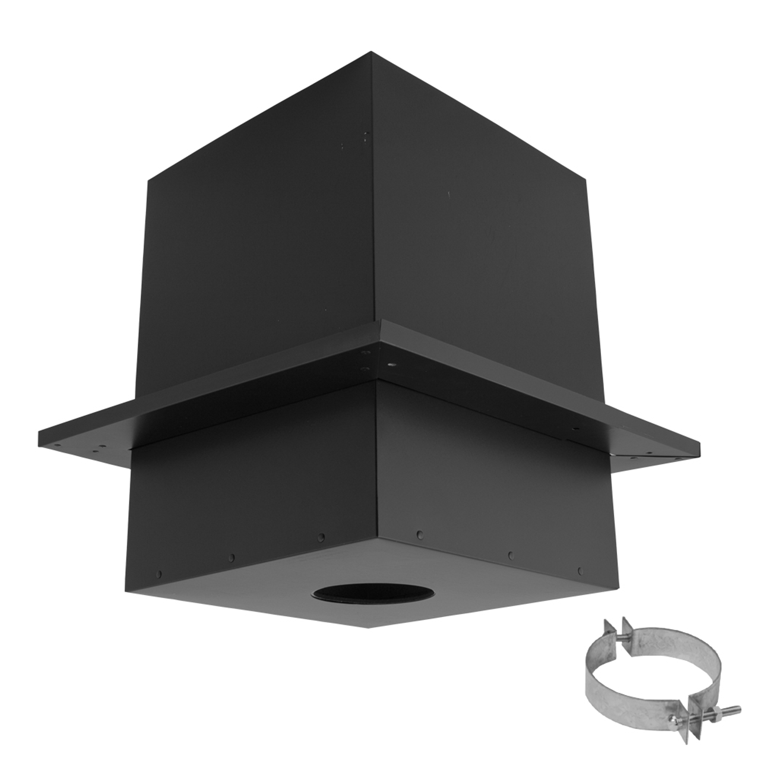 DuraVent 3" PelletVent Pro Cathedral Ceiling Support Box - Black
