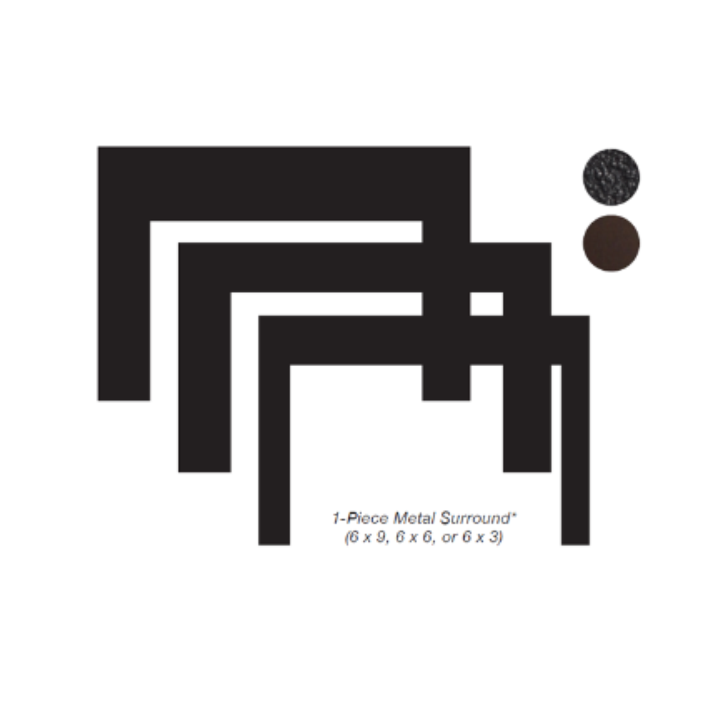 Empire Bronze Deep Surround - 26-1/4 Inch H x 40 Inch W x 2-1/4 Inch D - DS2096DBZ