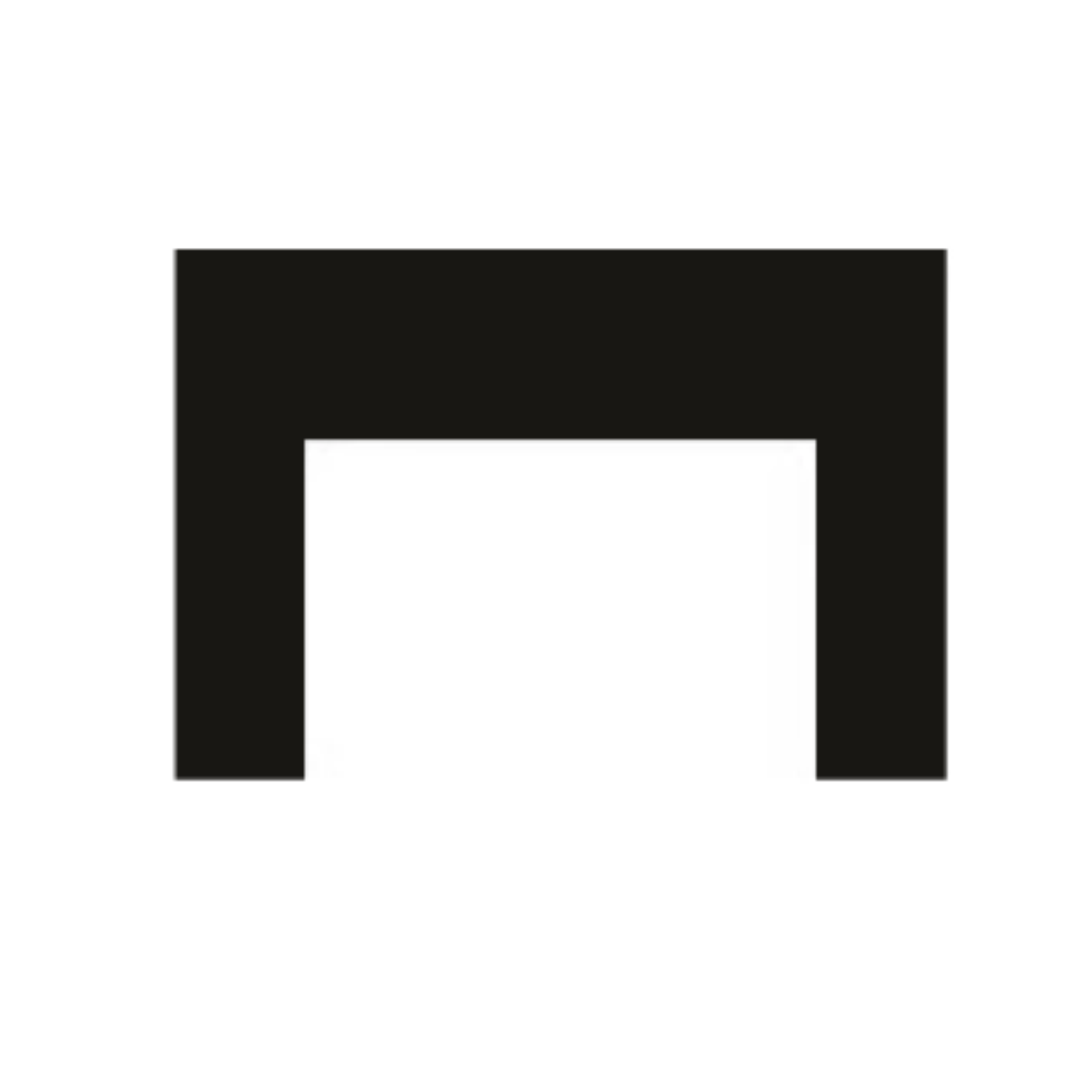 Empire Black 1 pc 3 Sided Surround - 48 Inch W x 33 Inch H x 1 Inch D - DS351071BL