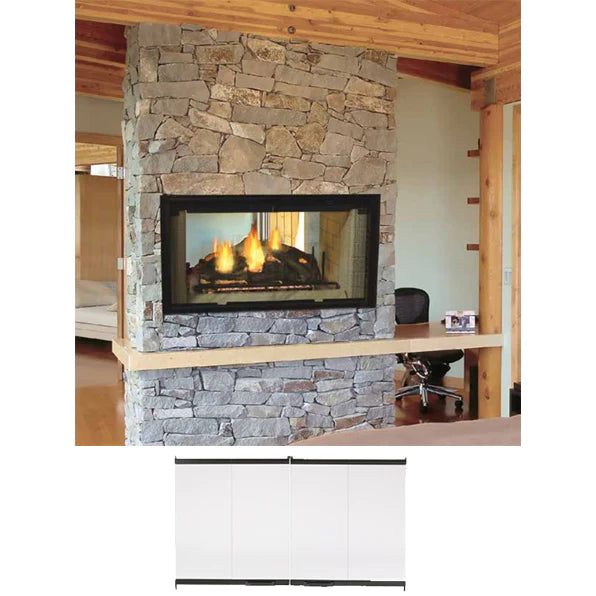 Majestic Designer See-Thru 42 Radiant Wood Burning Fireplace - DSR42