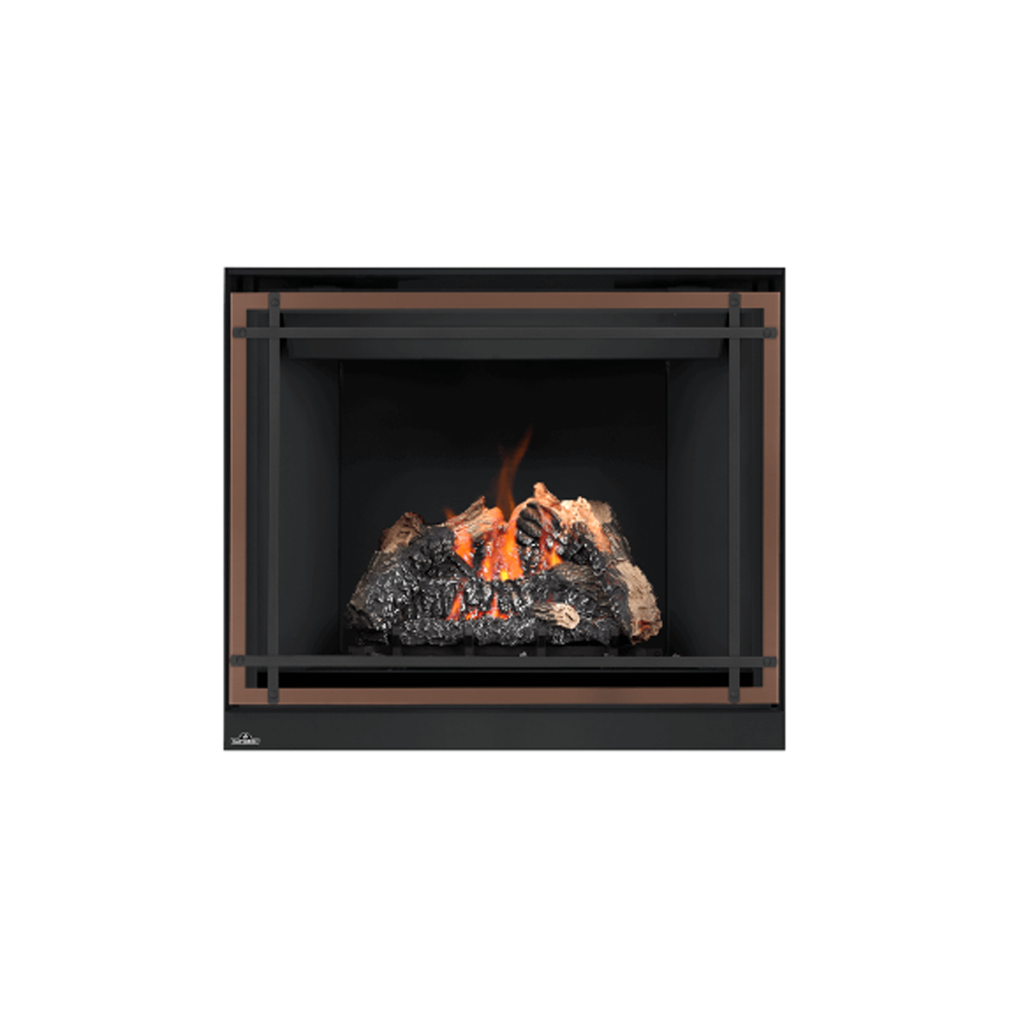 Napoleon Brushed Copper Decorative Safety Barrier with Straight Accents - DS40BC