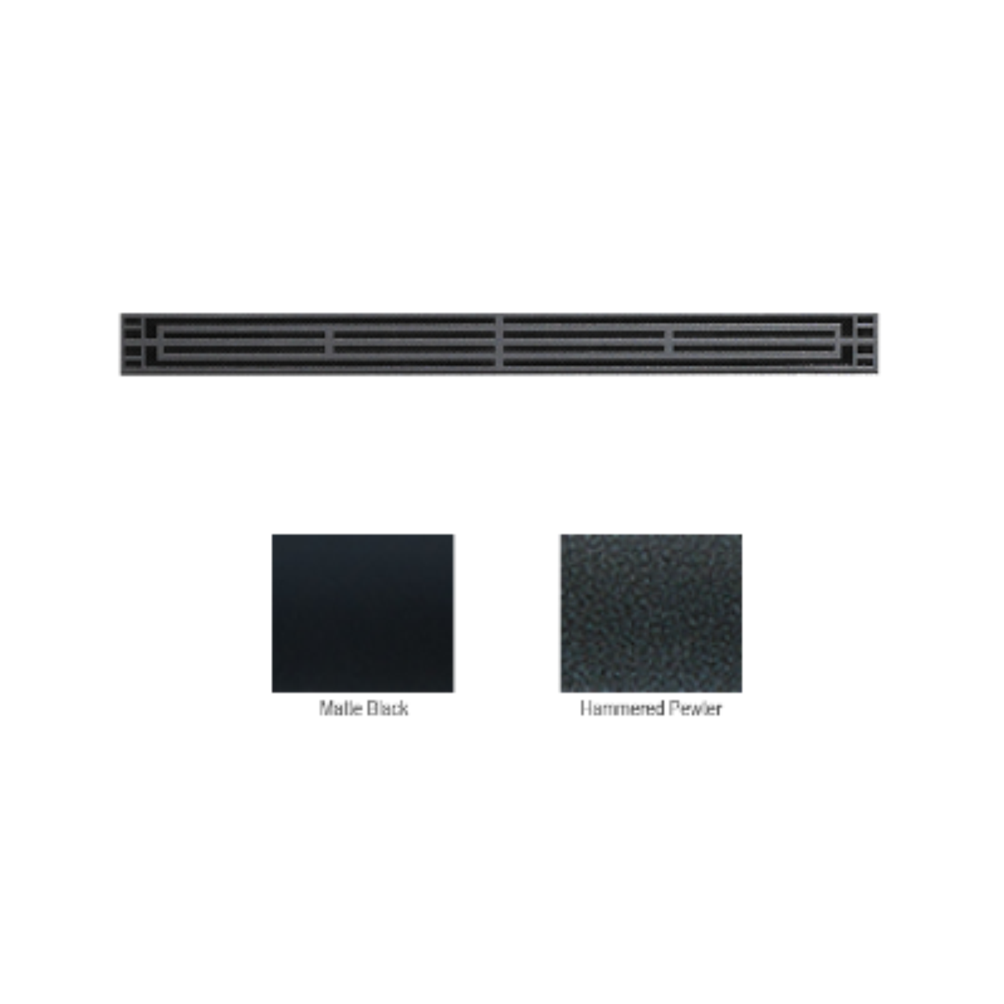 Empire Hammered Pewter Mission Louvers - FBG36MHP