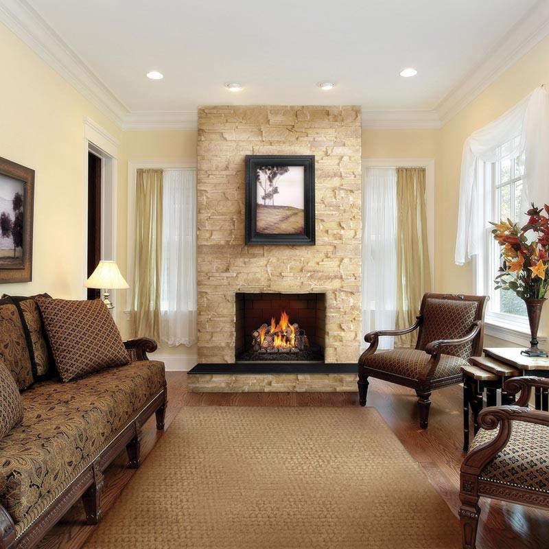 Napoleon Fiberglow GL30NE 30" Gas with Burner Gas Log Sets | GL30NE