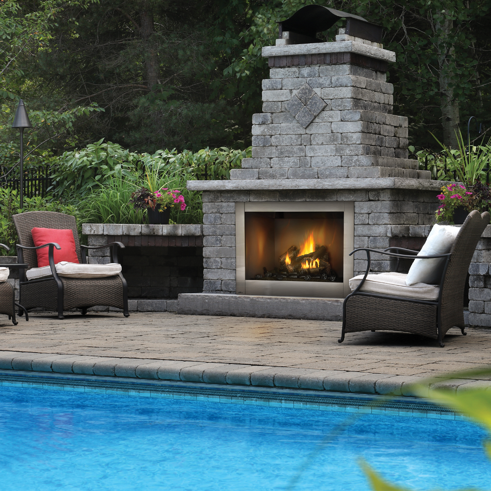 Napoleon Riverside 42 Clean Face Outdoor Gas Fireplace | GSS42CFN Napoleon Riverside 42 Clean Face Outdoor Gas Fireplace | GSS42CFN