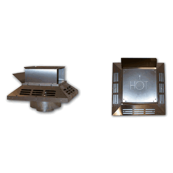 Superior Galvanized Horizontal Square Termination | HTS-58