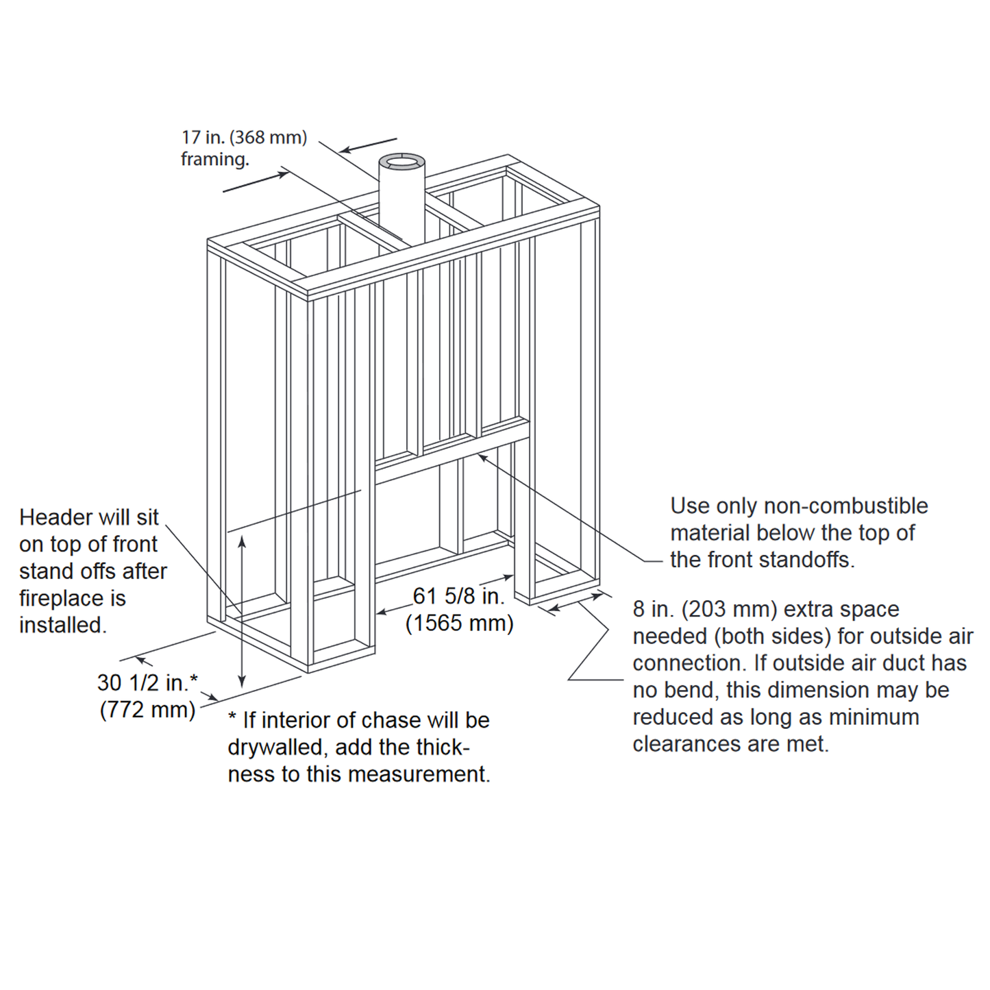 Majestic Biltmore 50 Radiant Wood Fireplace | SB100