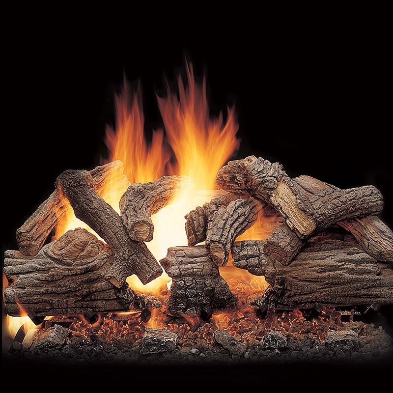 Majestic 24" Massive Oak See-Thru 9-Piece Gas Log Sets | VWF24MO