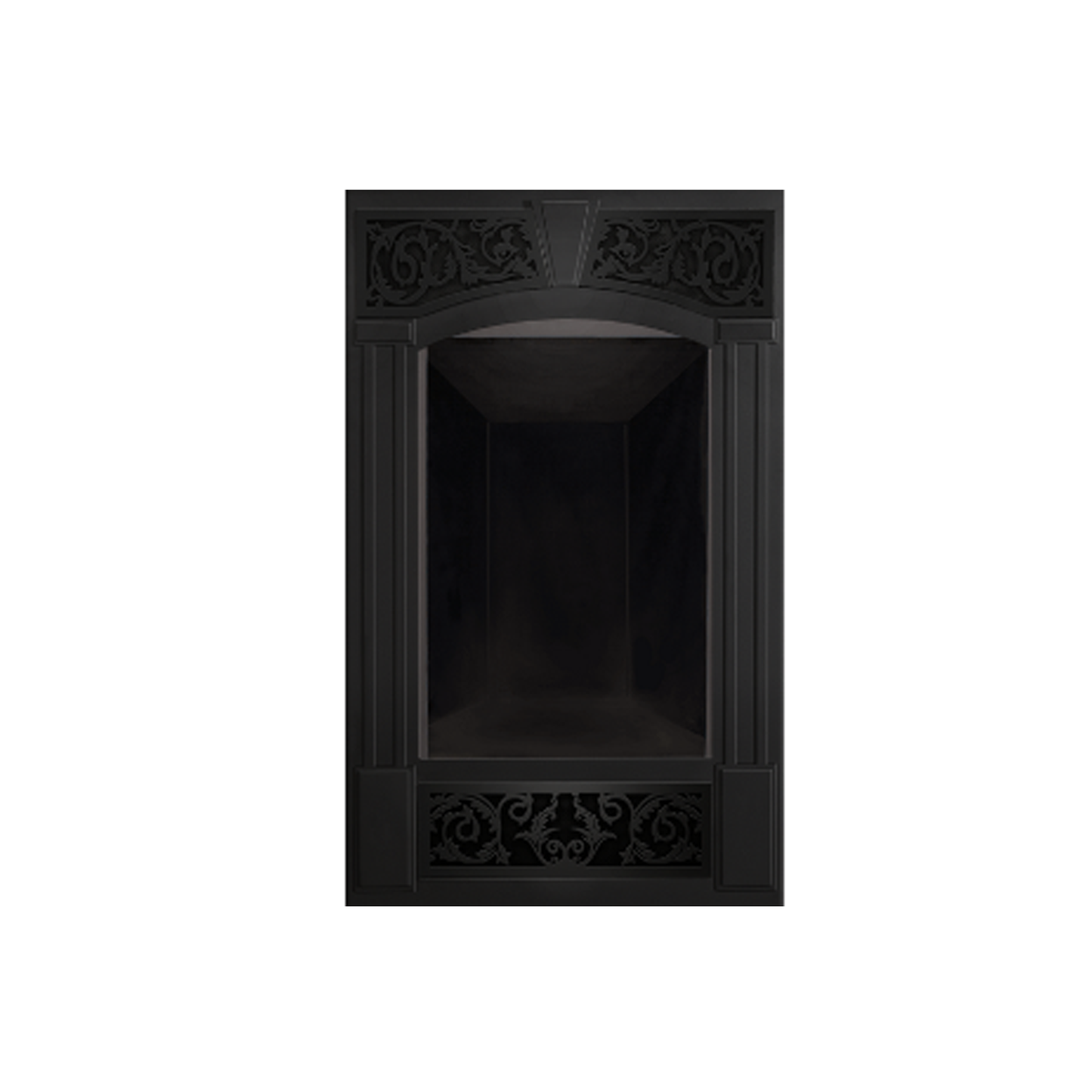 Napoleon Painted Metallic Black Upper and Lower Victorian Ornamental Insets - VOIK