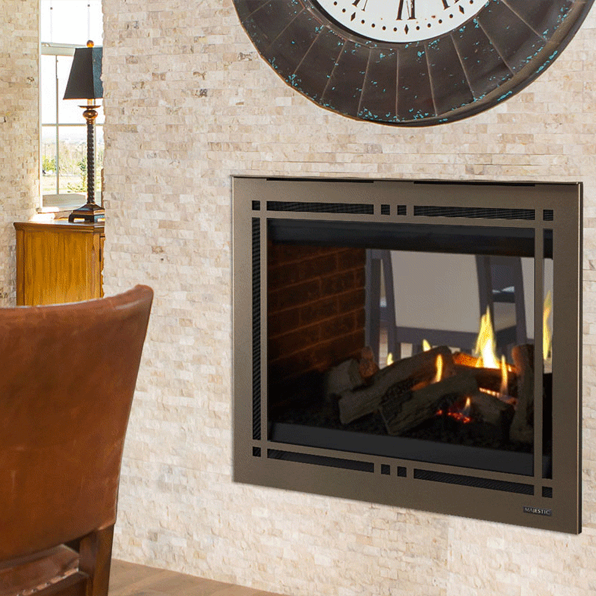 Majestic Pearl II ST 36 Direct Vent Gas Fireplace | PEARL36STIN