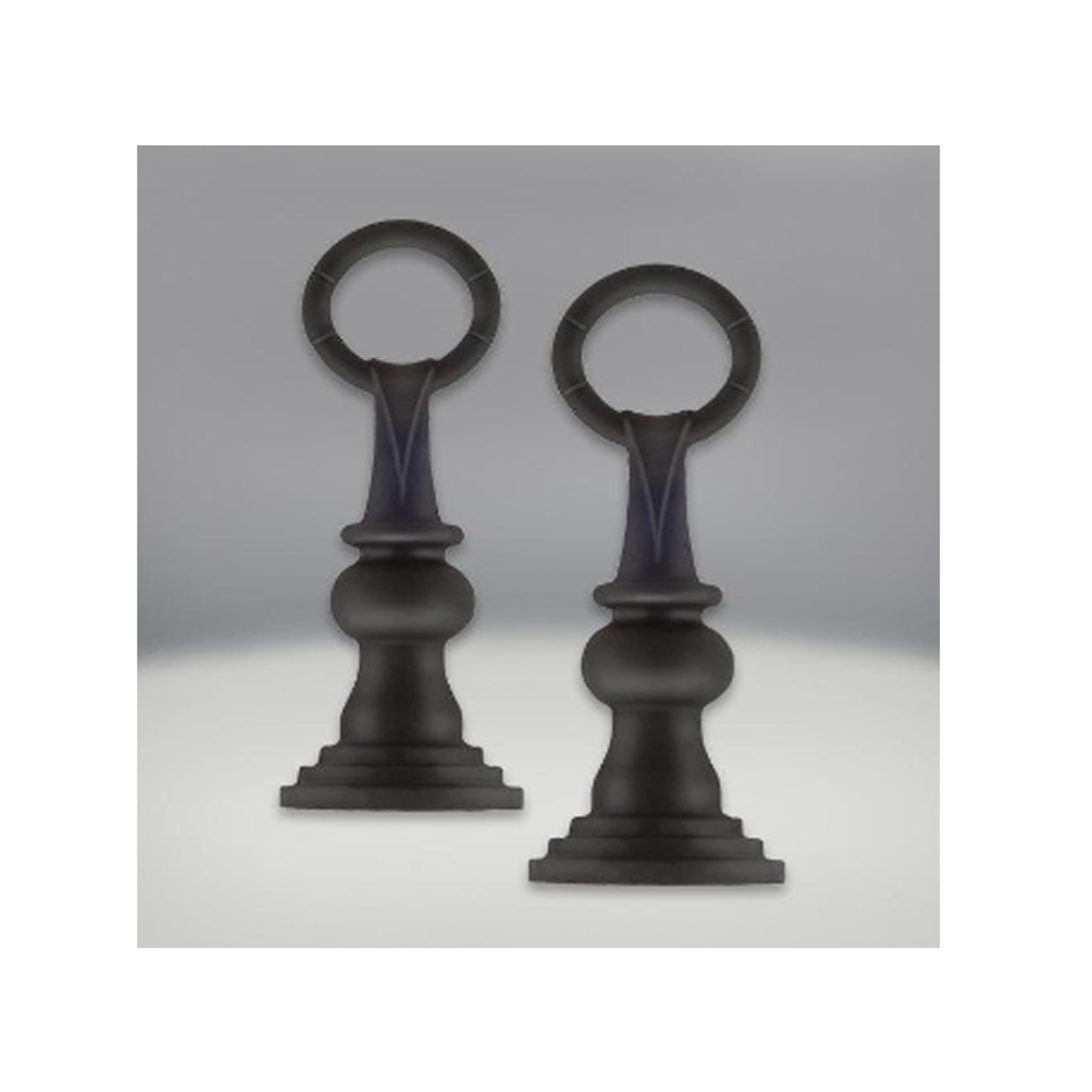Napoleon Painted Black Traditional Andirons - ANI-K