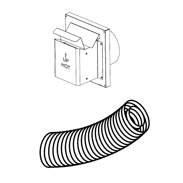 Superior Flex Compact Term w 24" compressed vent | SFKIT24CT