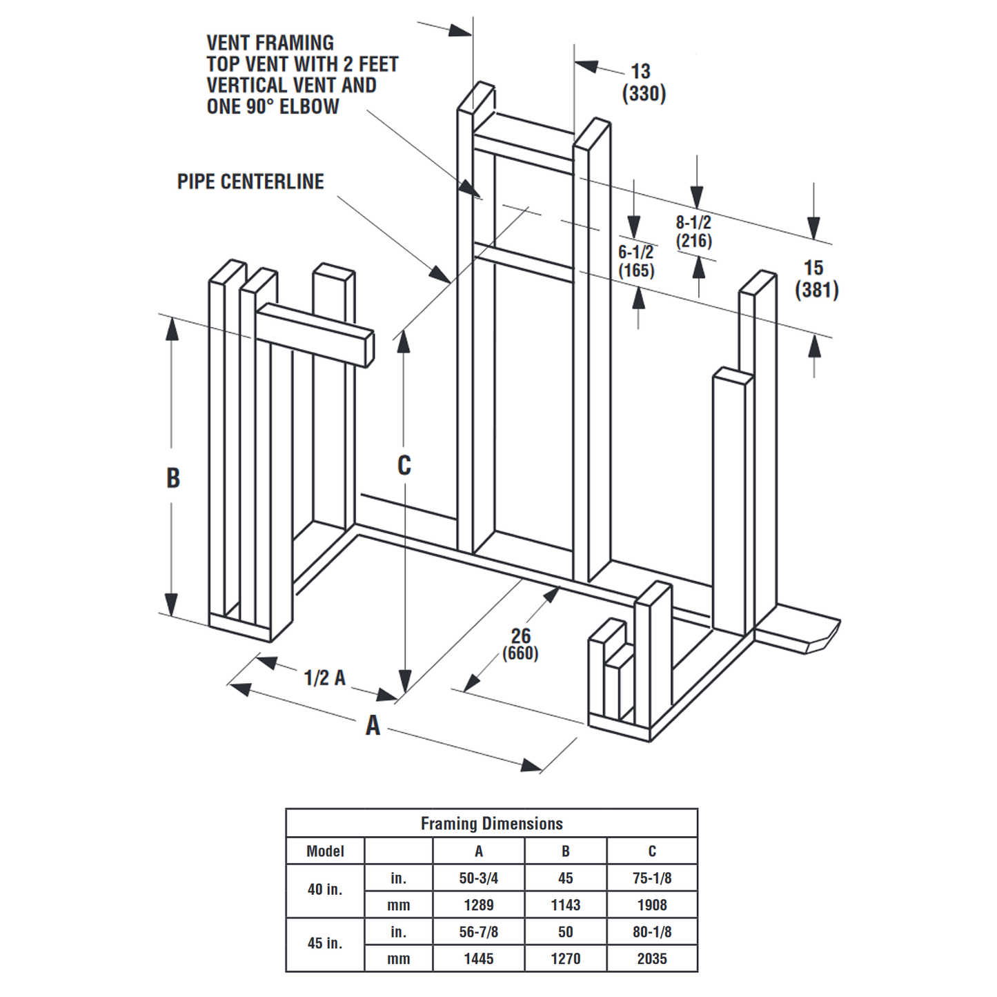Superior 40 Inch Direct Vent Contemporary Gas Fireplace | DRC6340