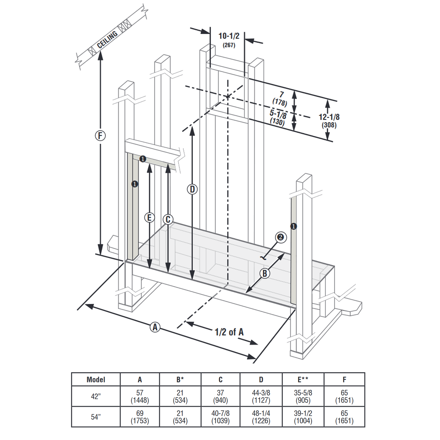 Superior 42 Inch DV Contemporary Linear Gas Fireplace | DRL3042