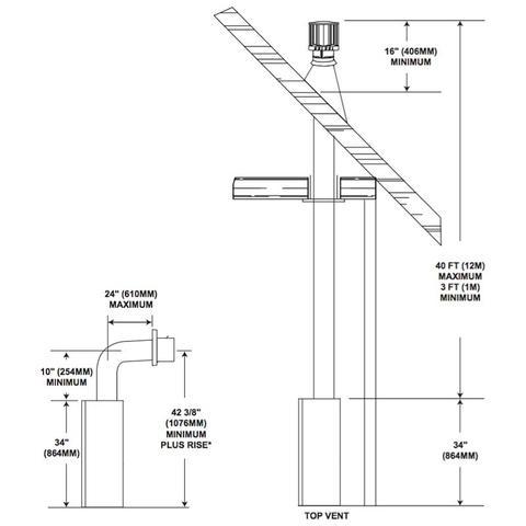 Napoleon Crystallo Top/Rear Direct-Vent Gas Fireplace | BGD36CFGN-2