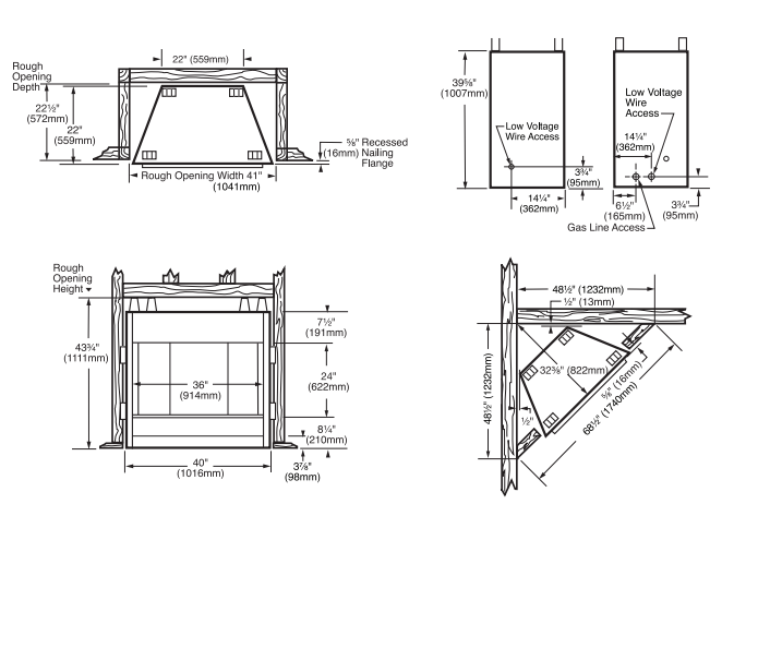 Majestic Al Fresco 36" Outdoor Gas Fireplace | ODGSR36AR