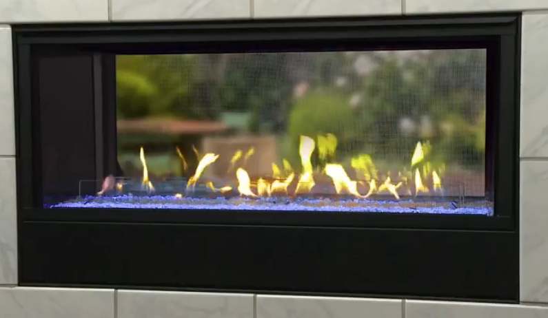 Monessen Artisan 42 In/Outdoor Ventless See Thru Gas | AVFLST42