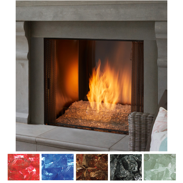 Majestic Scarlet (Red) Glass Media Media Kit | MEDIA-RED-48