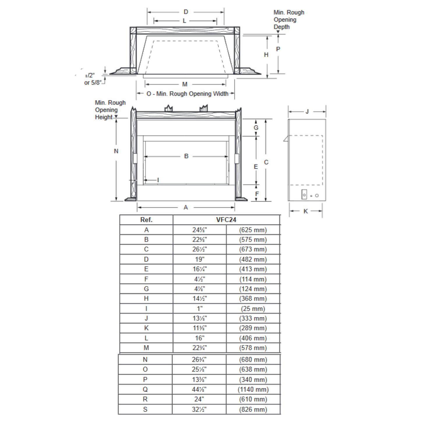 Empire Forest Hills 27 Portrait Style Cont DV Gas Fireplace | DVLL27