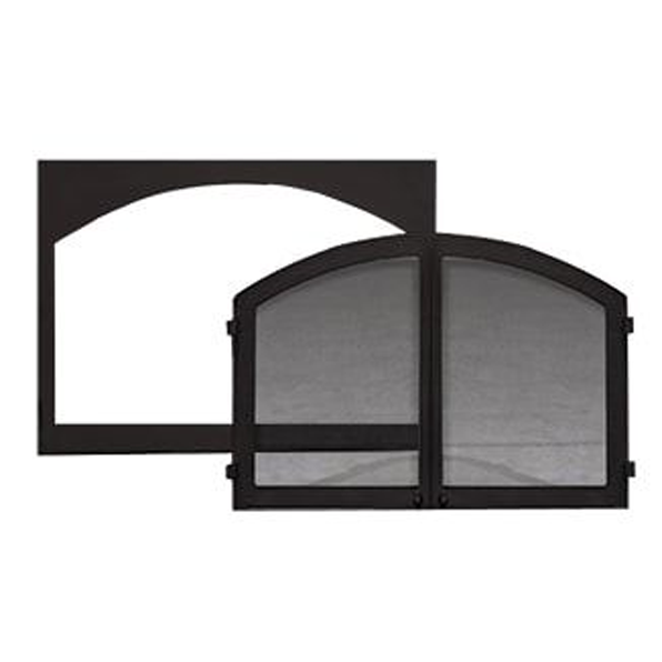 Monessen Black 36" Cabinet Doors with Screen | DLR36B
