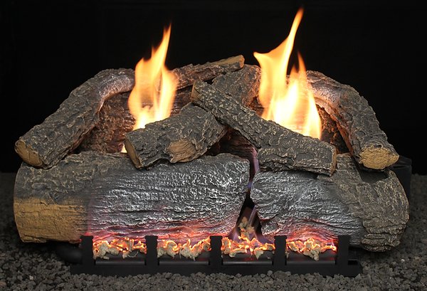 Hargrove 30 Inch Frontier Blaze Vent Free Gas Log Set With Burner -EFFB30|