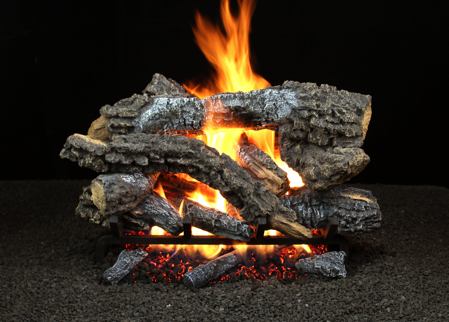 Hargrove 24 Inch Radiant Heat Series Vented Gas Log Set With Variable Flame Control - 24RNEB1F5