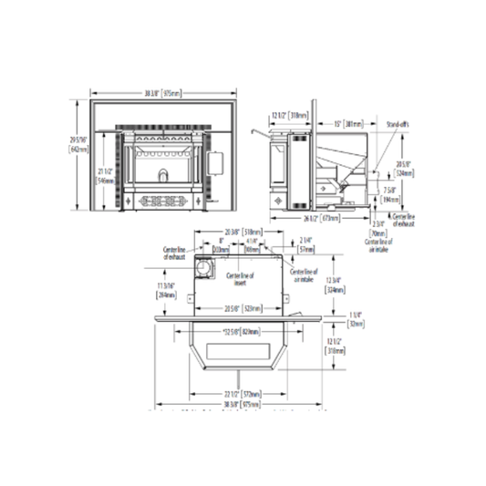 Napoleon Eco Pellet Insert - NPI45