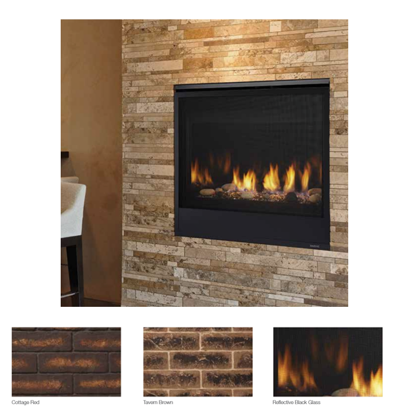 Majestic Tavern Brown Brick Interior Panel for Quartz 32 | BRICK32TB