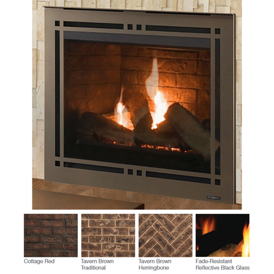 Majestic Reflective Black Glass for Meridian 36 Series | GL36MER