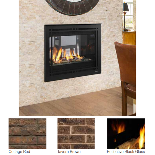 Majestic Cottage Red Brick for Pearl II See-Through 36 | BRICKST36CR