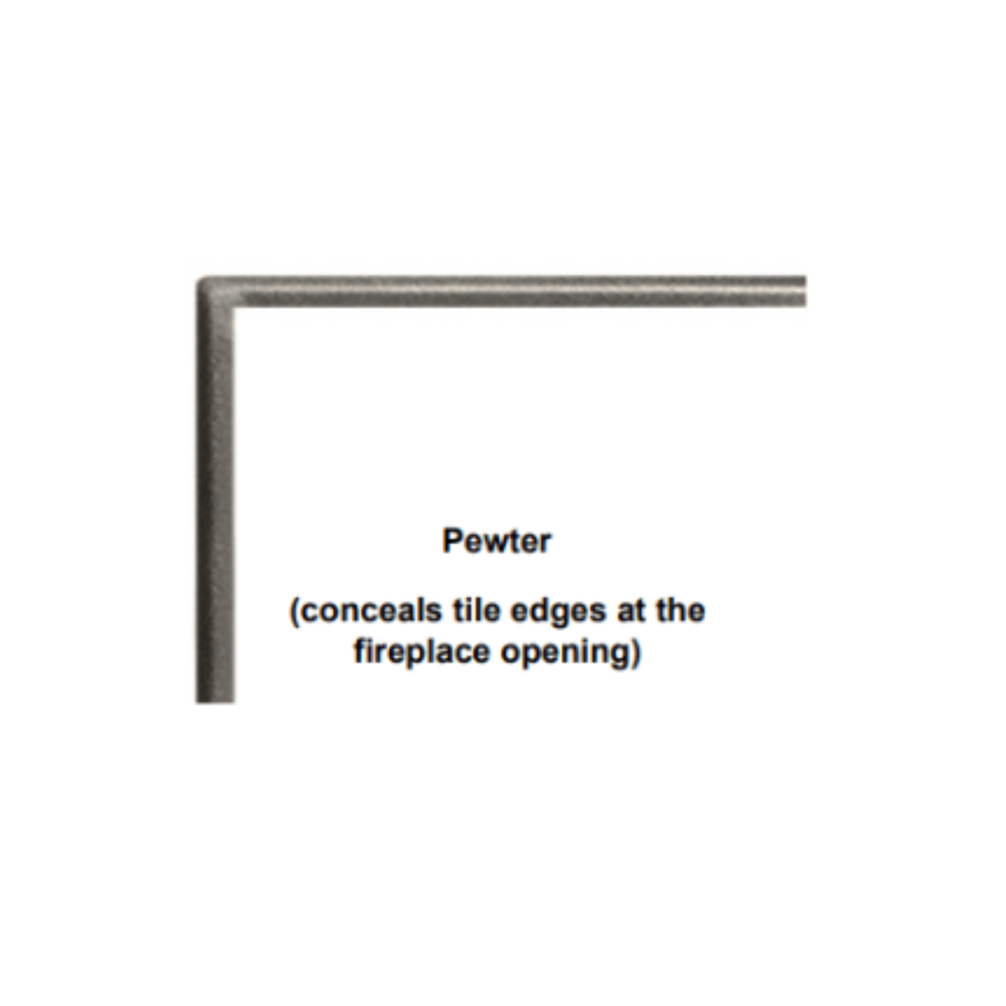 Empire Distress Pewter Forged Iron Front - DFF72FPD