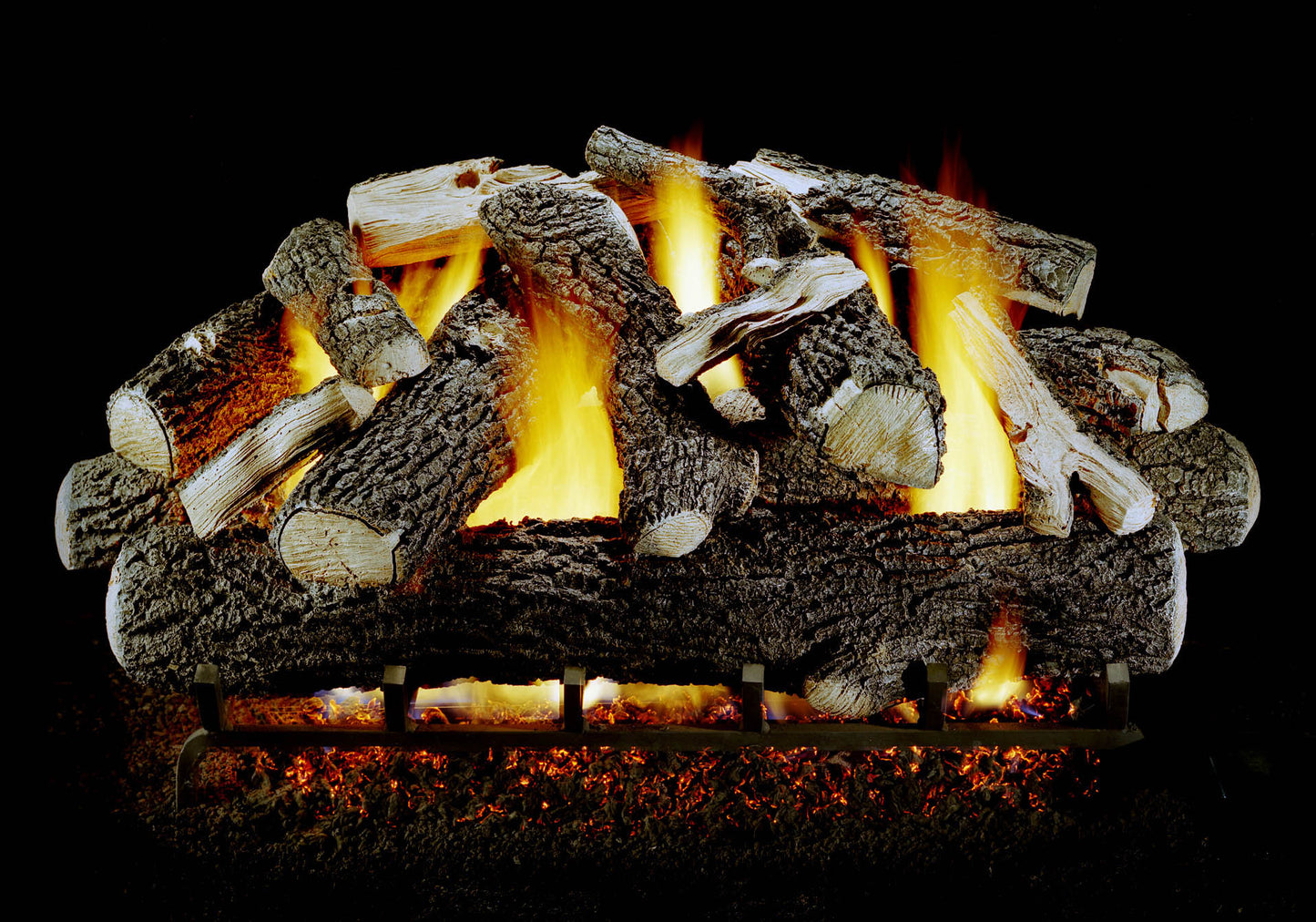 Hargrove 36 Inch Summit Oak Large Vented Log Set Millivolt Pilot - 36SNBB2B3