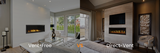 What is the Difference Between Vent Free and Direct Vent Gas Fireplaces?