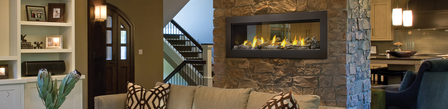 Double Sided | See Through Gas Fireplaces | North Country Fire
