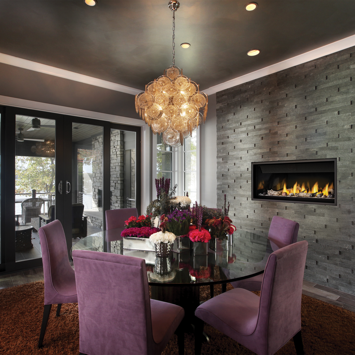 Napoleon BL46 Ascent Linear 46 Direct-Vent Gas Fireplace-set