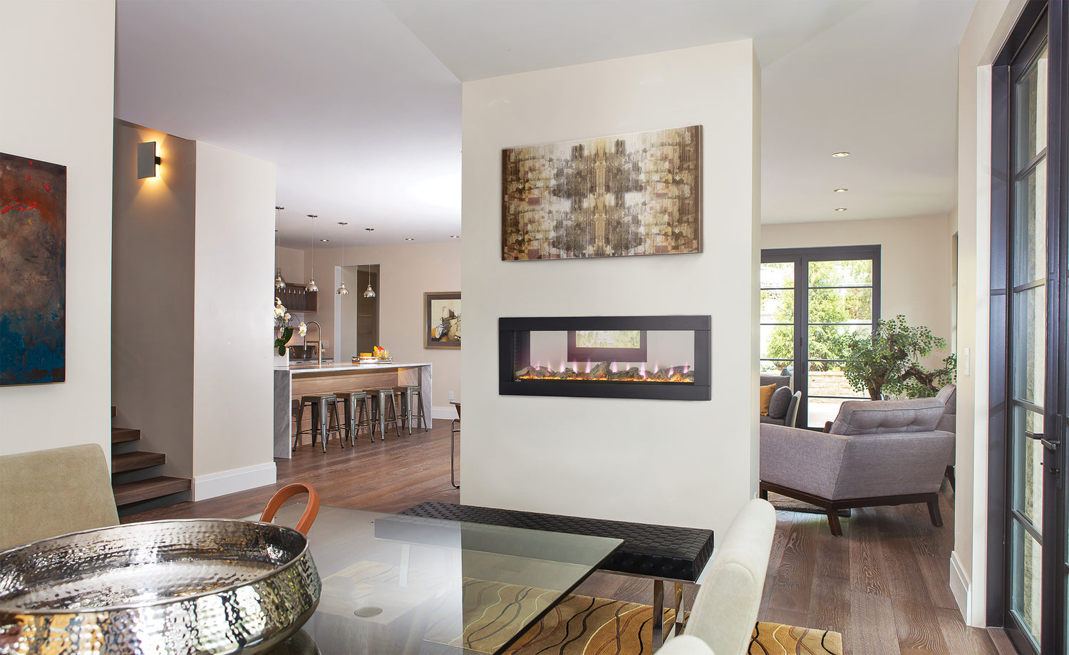 Napoleon Clearion See Through Electric Fireplace Collection