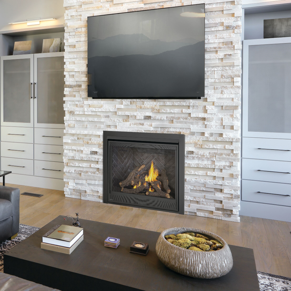 Napoleon Ascent Deep 42 Traditional Direct-Vent Gas Fireplace-set