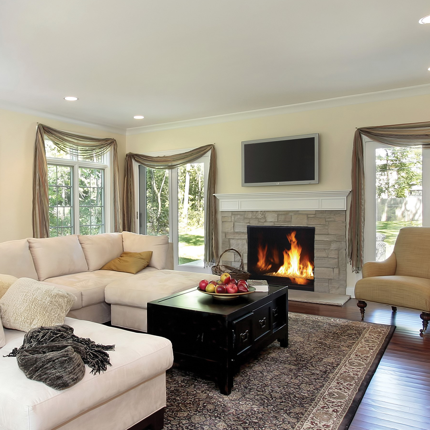 Superior 40 Inch Direct Vent Contemporary Gas Fireplace
