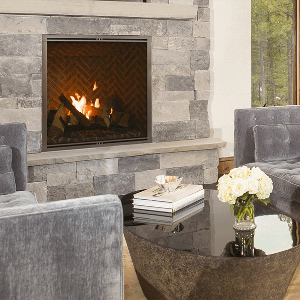 Majestic Marquis II 42 Direct Vent Gas Fireplace-set