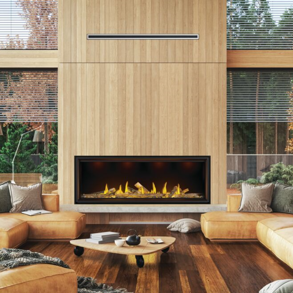 Napoleon Tall Vector 74 Linear Direct-Vent Gas Fireplace-set