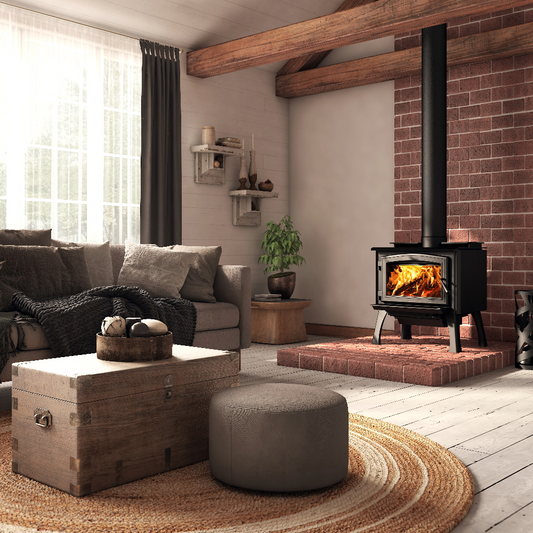 Osburn Black Cast Iron Straight Legs With Ash Drawer For the 1700 Wood Stove - OA10245