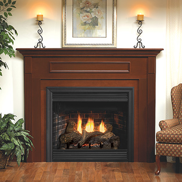 Empire Keystone Deluxe 36 B-Vent Gas Fireplace - BVD36FP