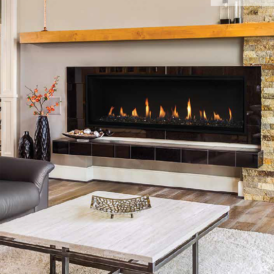 Superior 60 Inch Direct Vent Contemporary Linear Gas Fireplace - DRL4060