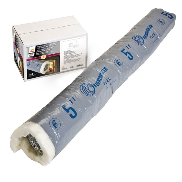 Osburn 5 Inch Diameter X 4 Foot Insulated Flex Pipe for the Fresh Air Intake Kit - AC02090